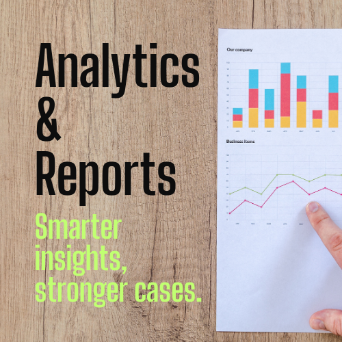 Analytics and reporting tools improving personal injury case management efficiency and case outcomes.